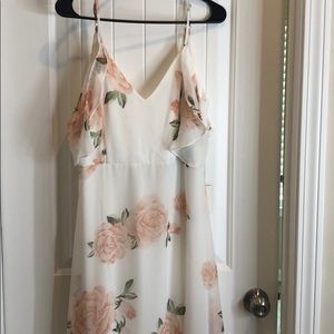 White flower Lulus dress